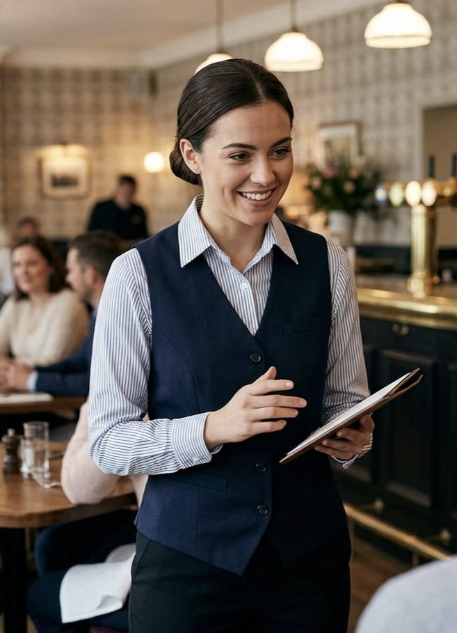 諾亞開發-專業西餐背心-外場菁英制服訂做